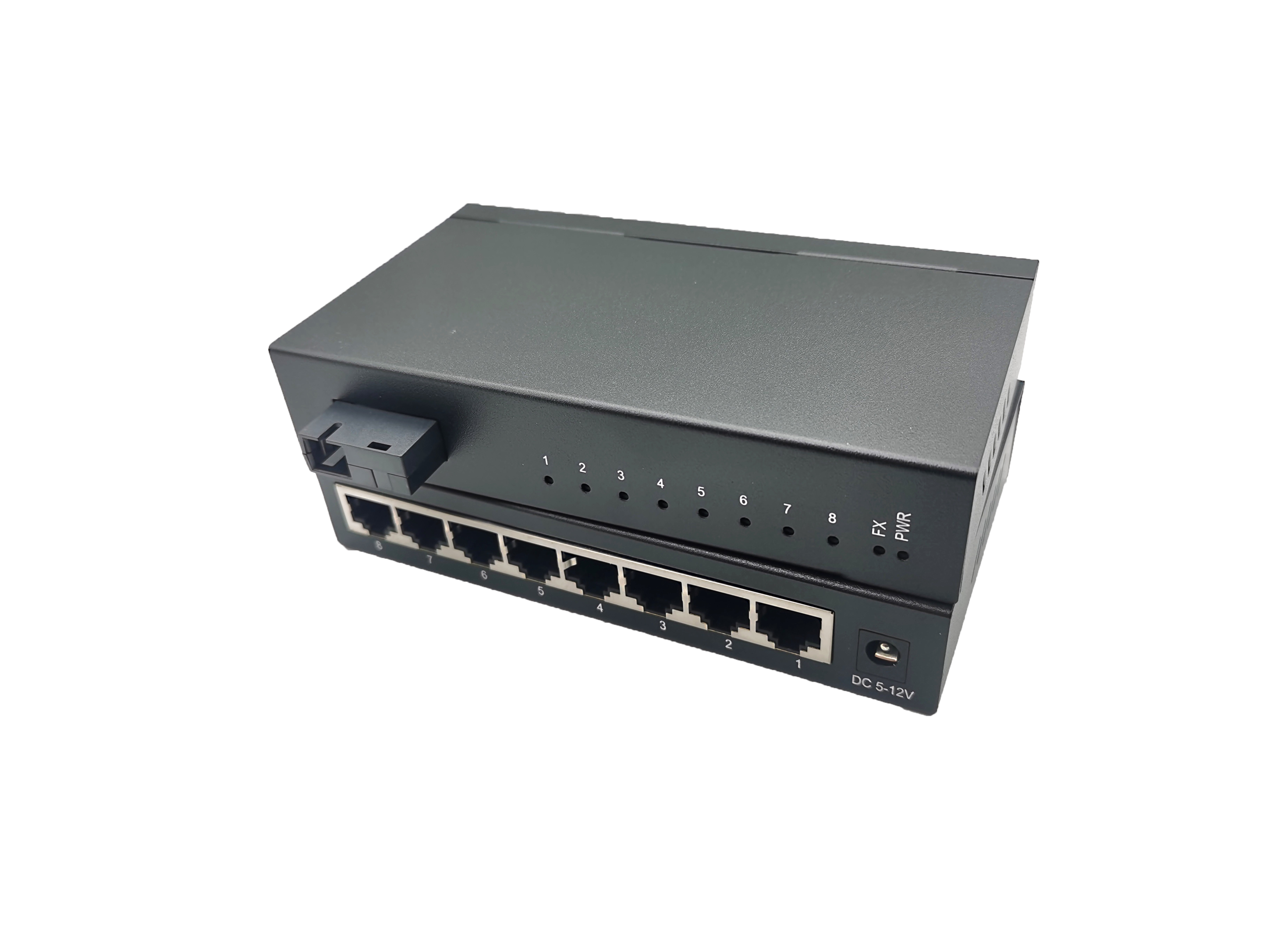 單模單纖百兆一光八電 GMA-WS01-8-25